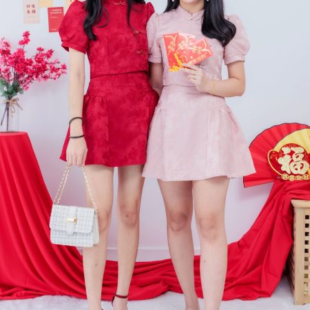 精美提花气质旗袍套装 (30956) C40/S