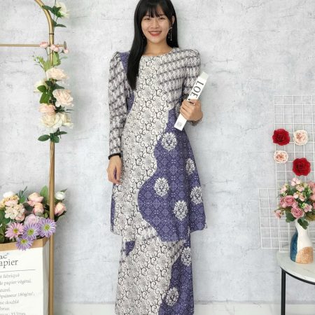 Princess Corak Batik Modern Kurung （免烫，冷布） (84428) C16