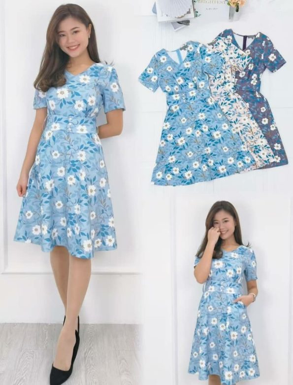 Premium Floral Dress (B9751) C27