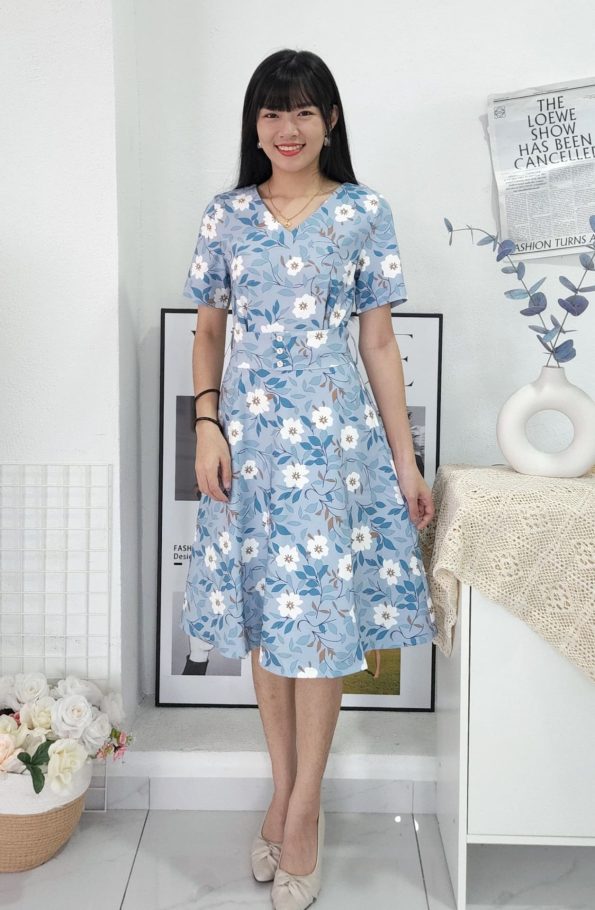 Premium Floral Dress (B9751) C27