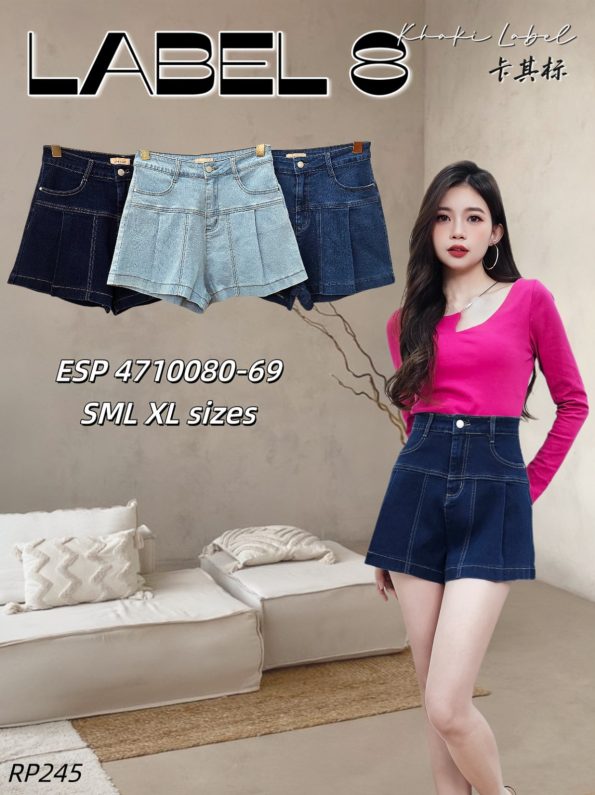 Denim Short Pant (LE10080) B35