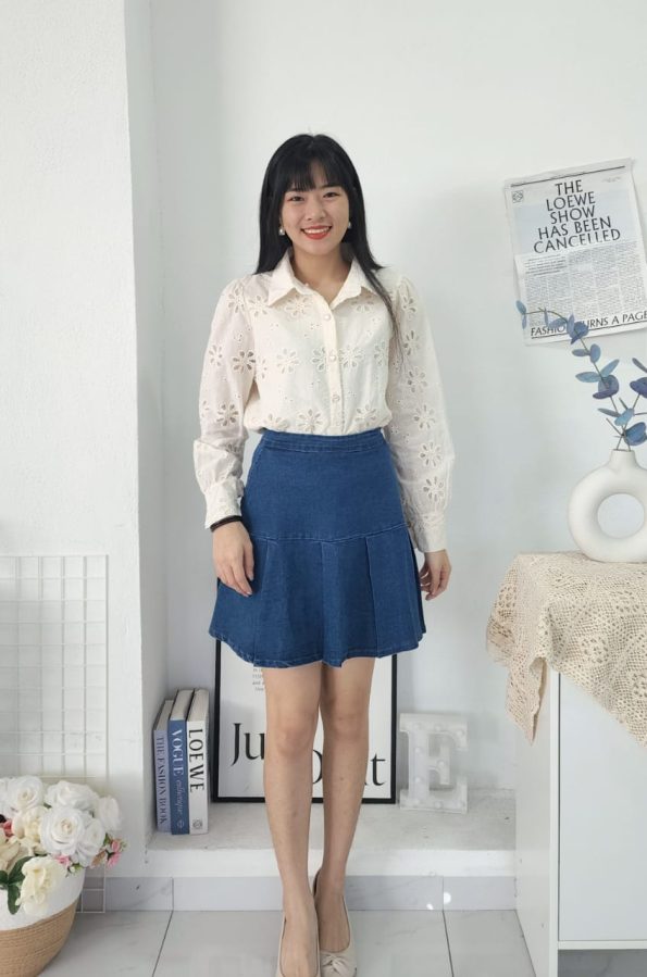 Premium Denim Skort (B2853)C18