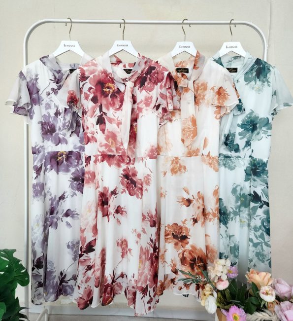 Premium Foral Elegant Dress (1184)