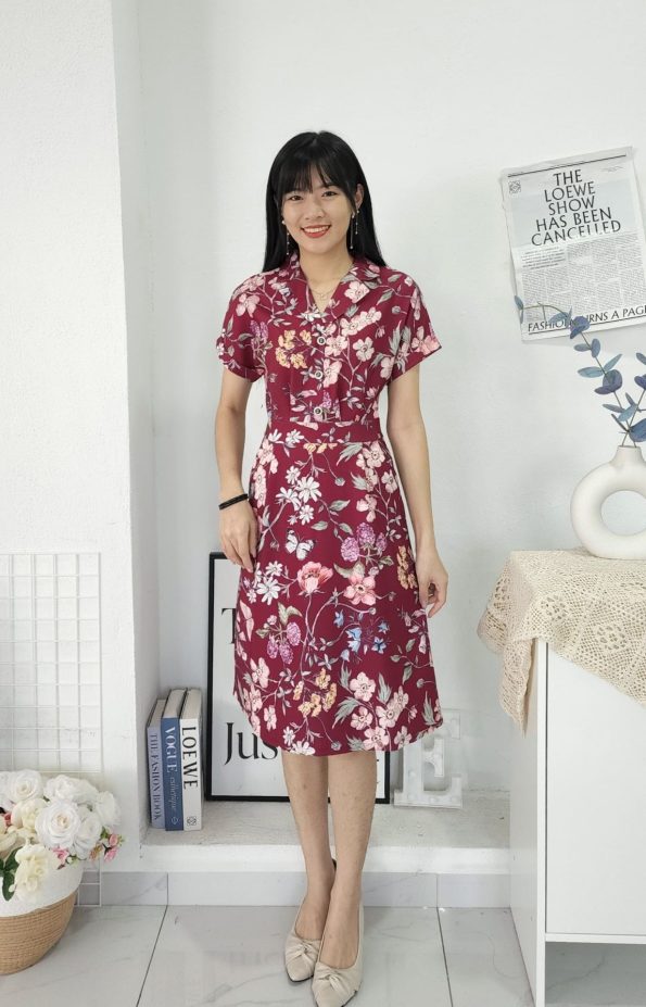 Premium Floral Dress (N5801)