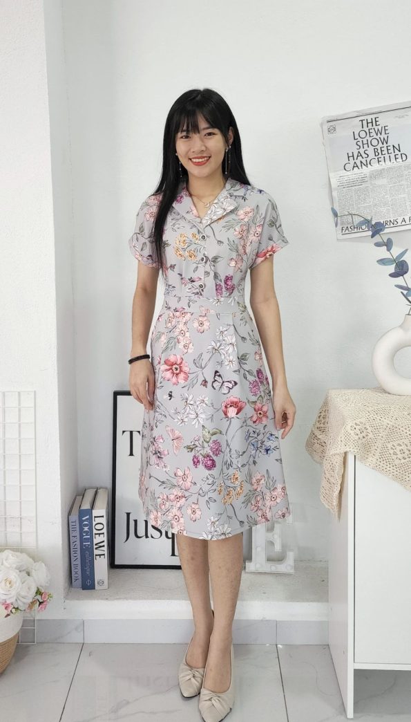 Premium Floral Dress (N5801)