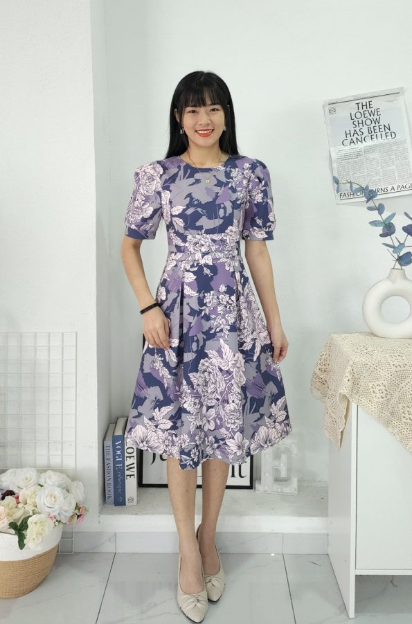 Premium Floral Suit Dress (B0294)