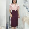 锦棉西装收腰 Midi Skirt (N2180)