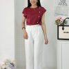 Premium Satin Pearl Top (251) C49