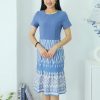 高品Batik拼接西装连身裙 (B0438)C37