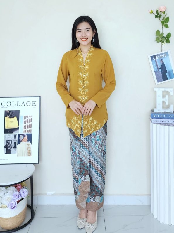Embroidery Kebaya Sulam Top (免烫，冷布，不热) (52921)