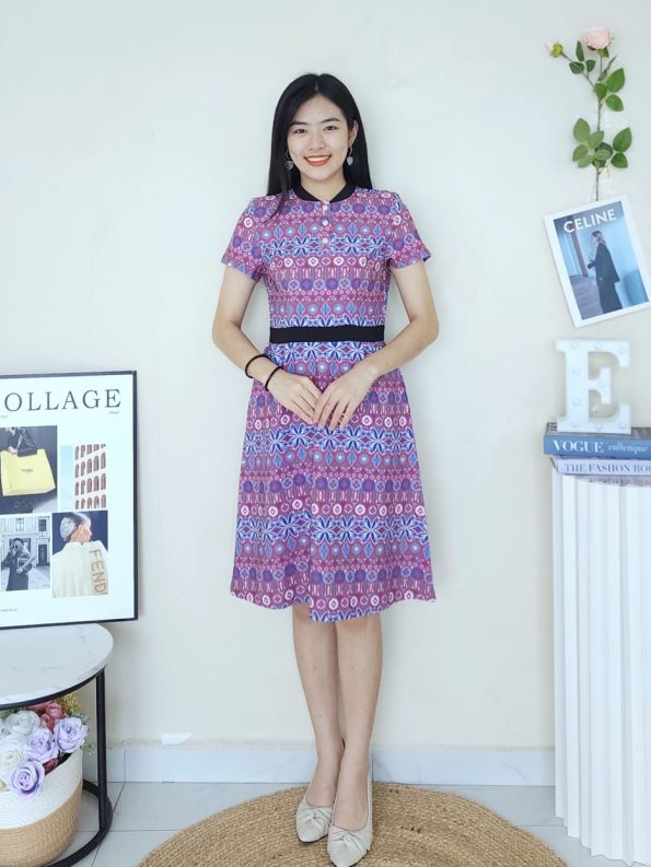 Premium Batik Suit Dress (N2611)C5