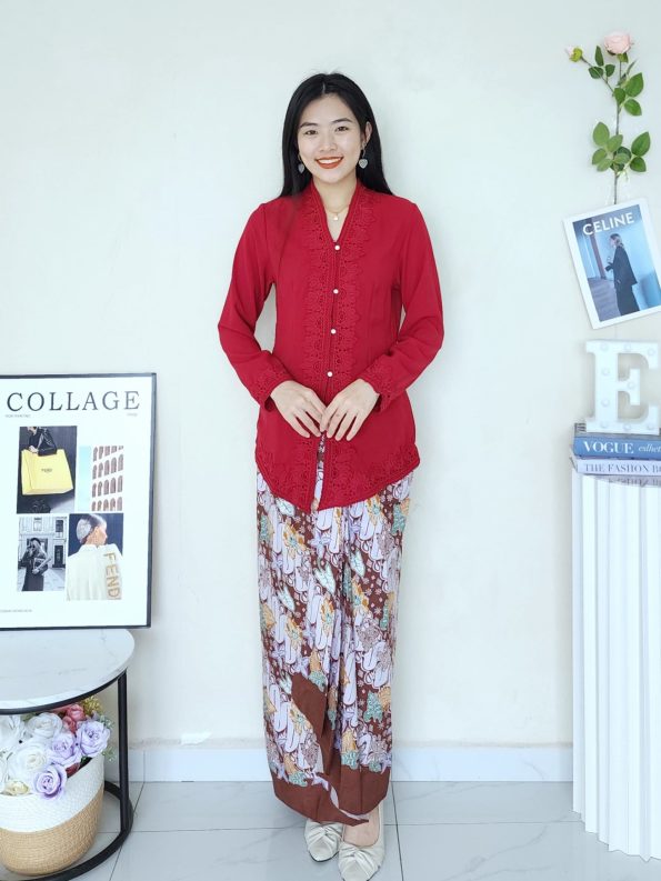 Kebaya Sulam Nora Top (免烫，冷布，不热) (52870)