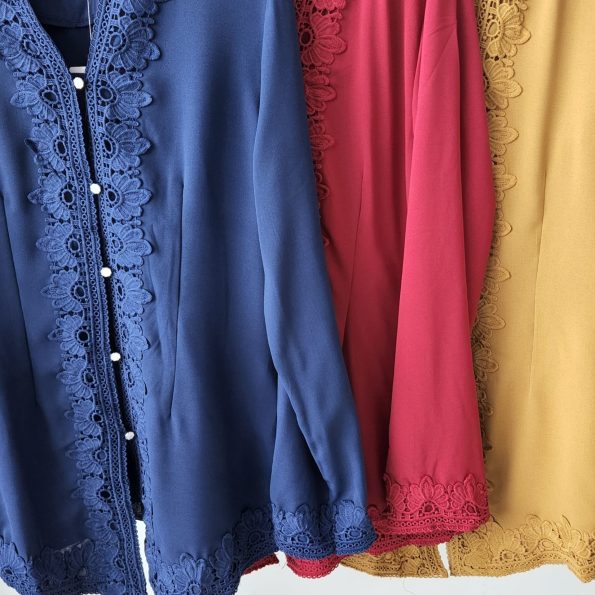 Kebaya Sulam Nora Top (免烫，冷布，不热) (52870)