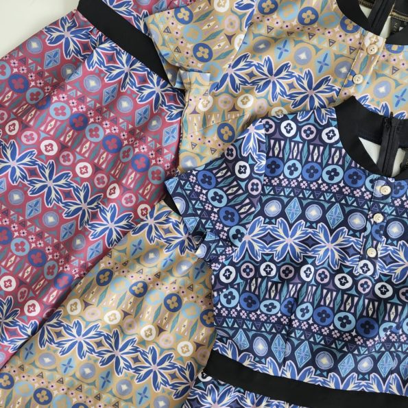 Premium Batik Suit Dress (N2611)C5