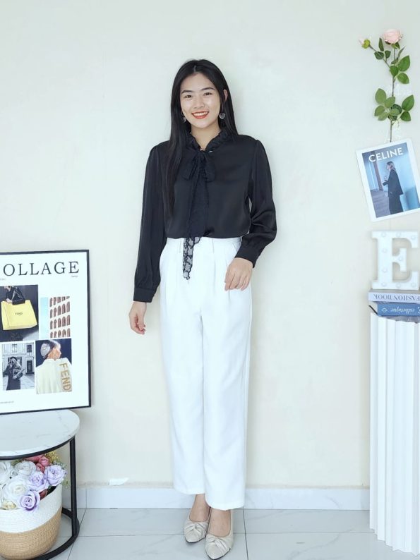 Premium Satin Lace Top (13308)
