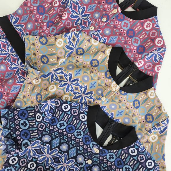 Premium Batik Suit Dress (N2611)C5