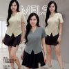 高品V领马甲时装上衣 (ME30542)