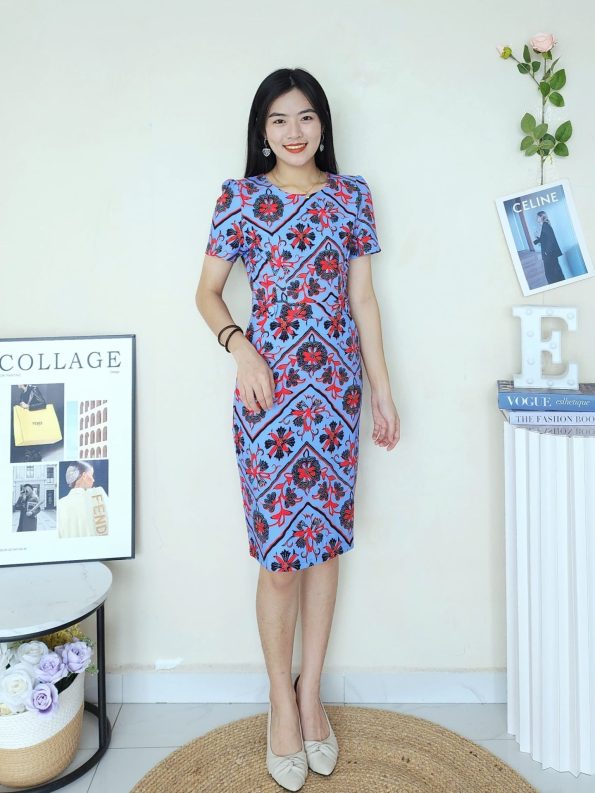 Premium Batik Suit Dress (B9233)A12