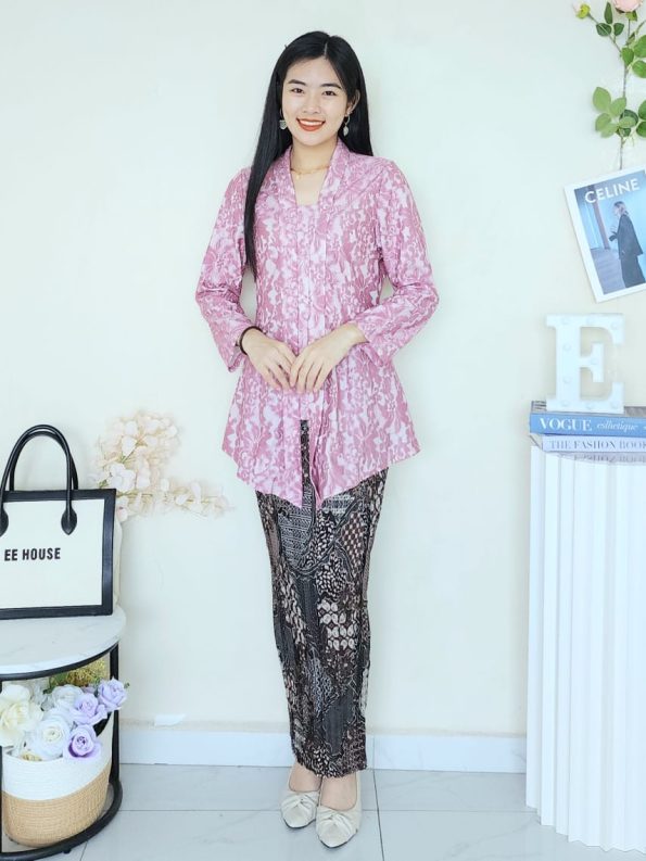 Pleated Batik Skirt (C21)