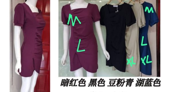 高品收腰设计连身裙 (SP2444)