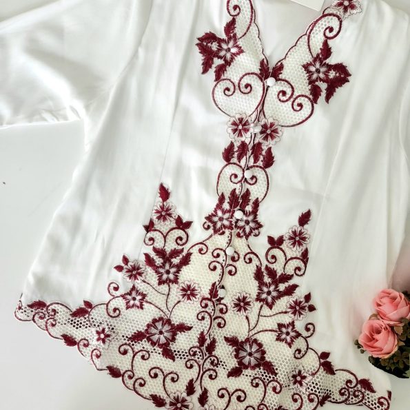 中分袖 Kebaya Sulam Top (3638)