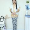 Pleated Batik Skirt (C30)