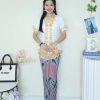 Pleated Batik Skirt (C4)