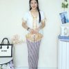 Pleated Batik Skirt (C30)