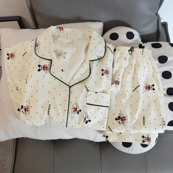 Super Comfy 睡衣set Mickey (3件套-上衣+长裤+短裤) (176)