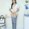 Pleated Batik Skirt (C4)