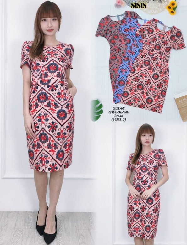 Premium Batik Suit Dress (B9233)A12