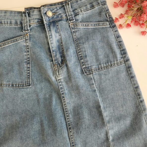 Premium Denim Skirt (LF2368)D27