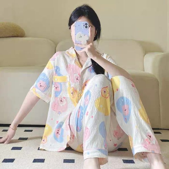 Super Comfy 睡衣set Snoopy (3件套-上衣+长裤+短裤) (853)