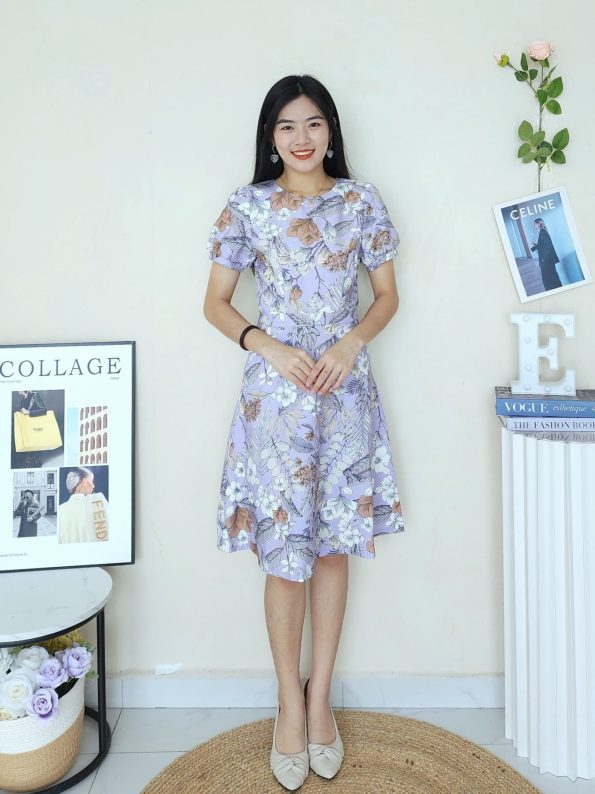 Premium Floral Suit Dress (B0330) B12