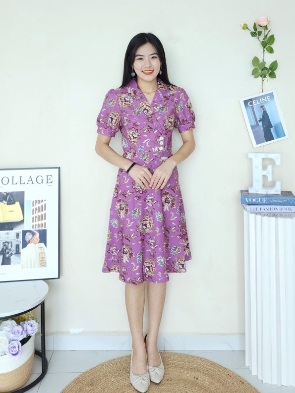 Premium Batik Suit Dress (B2051)C22