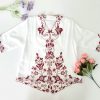 中分袖 Kebaya Sulam Top (3638)