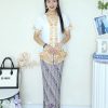 Pleated Batik Skirt (C30)
