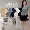 高品V领马甲时装上衣 (ME30542)