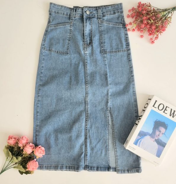 Premium Denim Skirt (LF2368)D27