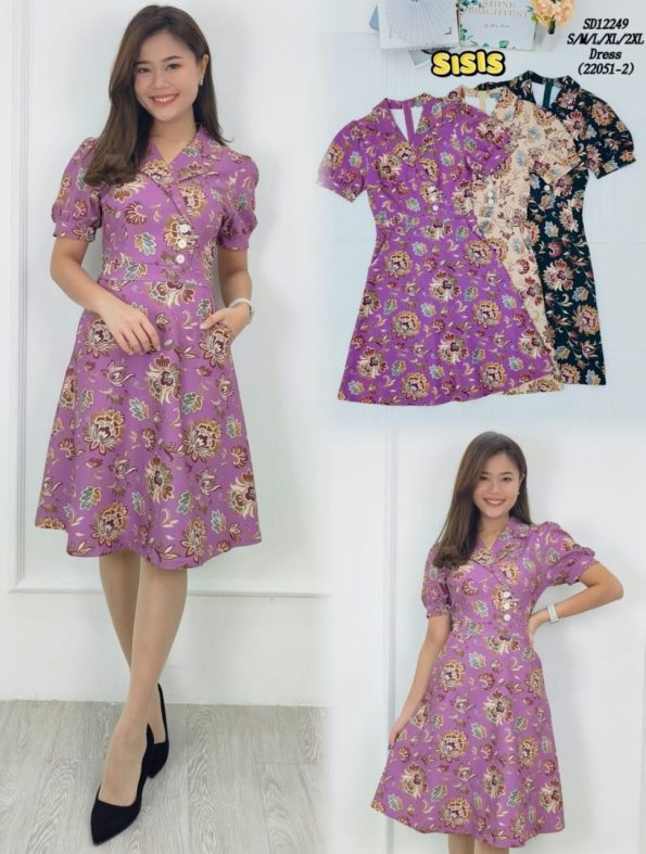 Premium Batik Suit Dress (B2051)C22