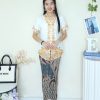 Pleated Batik Skirt (C4)