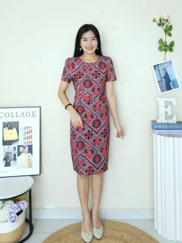 Premium Batik Suit Dress (B9233)A12