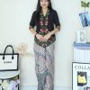 四分袖 Kebaya Sulam Top (5845)