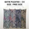Pleated Batik Skirt (C4)