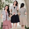 高品假两件外套连身裙 (ME12671)