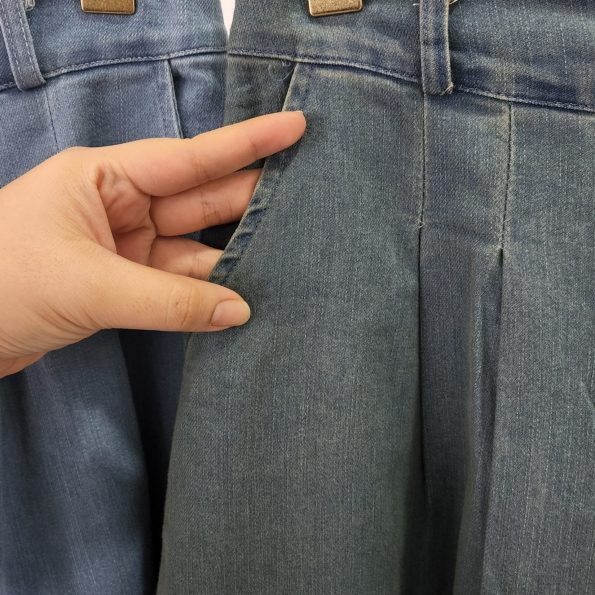 高品Denim牛仔阔腿裤 (1515)B35