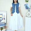 Denim马甲外套衫 (8902)C22