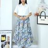 定制版蕾丝领satin上衣 (3131)