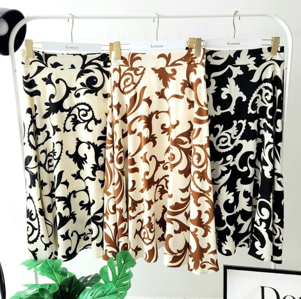 改良版 Corak Batik Midi Skirt (0825)B24