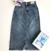 Premium Denim Midi Skirt (9813)
